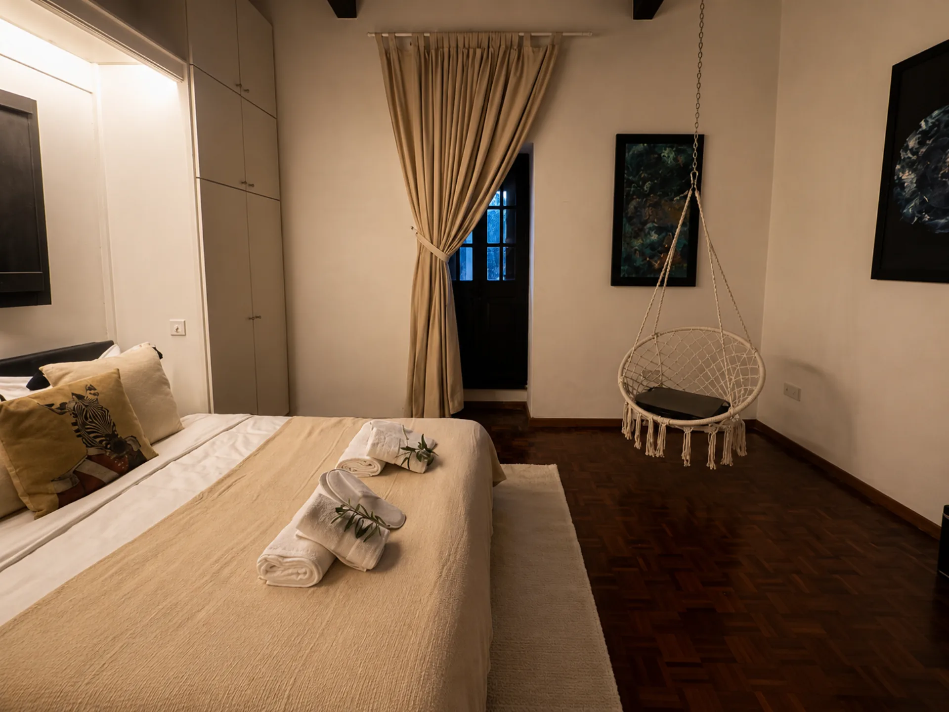 Guest queen bedroom second view at Nine Angels Villa, Malta